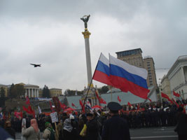 Иностранные флаги в центре Киева