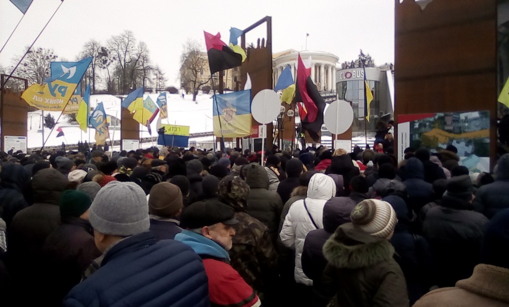 Митинг на Майдане против коррупции президента Петра Порошенко